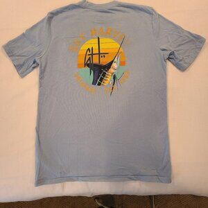 Guy Harvey Pocketed Fishing T-shirt Gray Men's Size Small